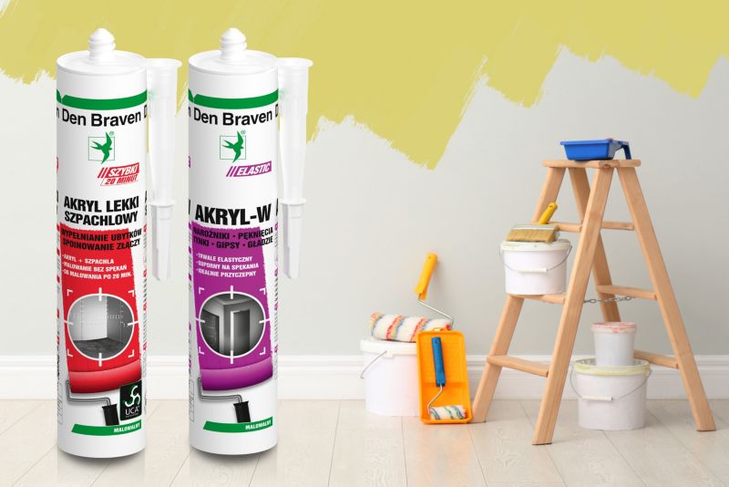 Den Braven Akryl W elastisk akrylkit hvid