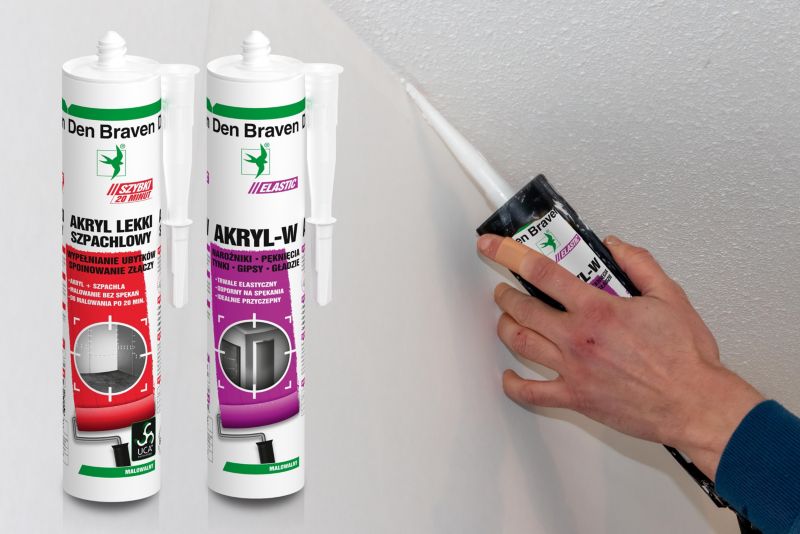 Den Braven Akryl W elastisk akrylkit hvid