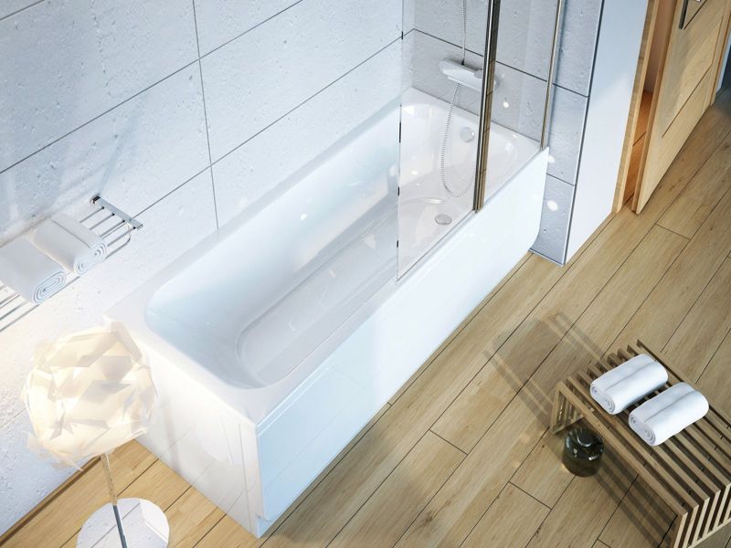 Akryl rektangulært badekar Ravak CHROME SLIM 150x70 hvid 1 stk