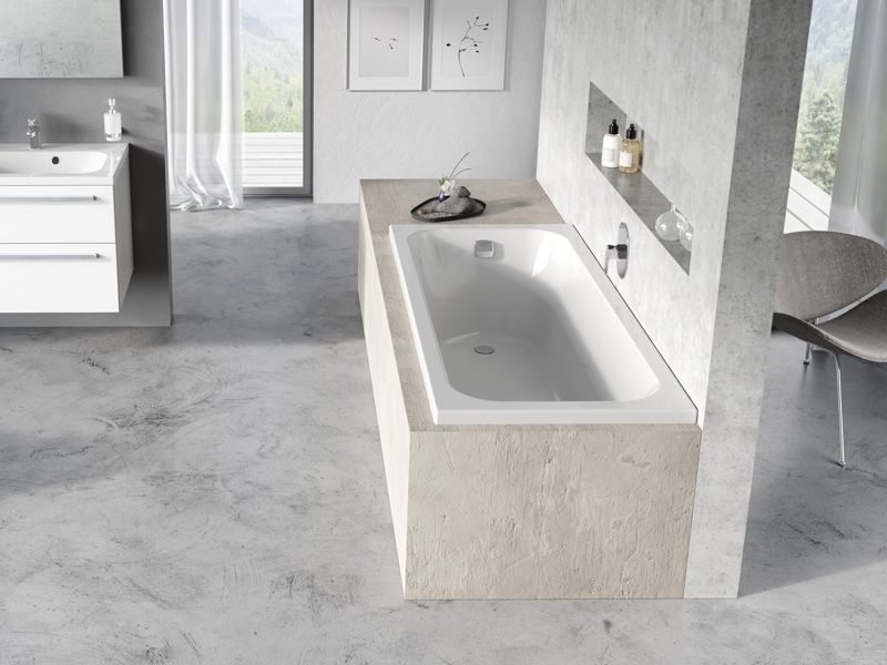 Akryl rektangulært badekar Ravak CHROME SLIM 150x70 hvid 1 stk
