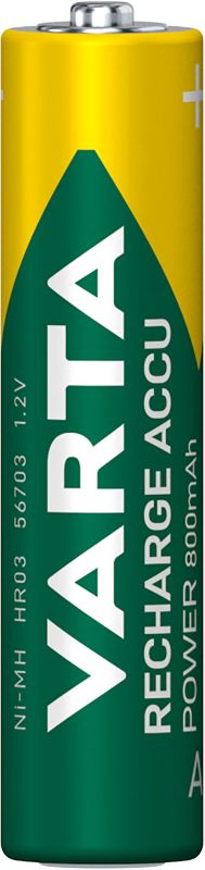 VARTA Recharge Accu Power AA genopladelige batterier 800 mAh 4 stk.