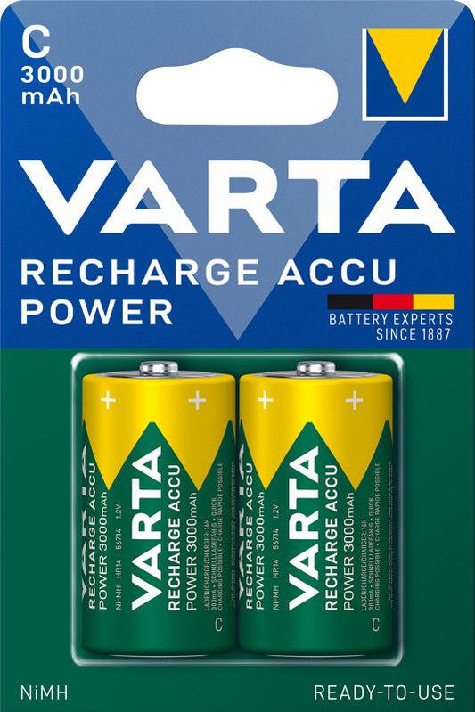 VARTA Recharge Accu Power C genopladelige batterier 3000 mAh 2 stk.