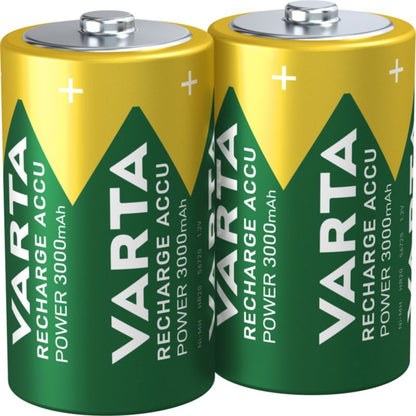 VARTA Recharge Accu Power D genopladelige batterier 3000 mAh 2 stk.