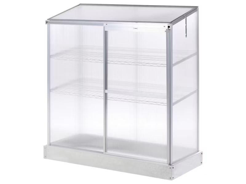 Altan Drivhus Lecce 129x59x142 cm Sølv