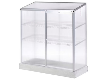 Altan Drivhus Lecce 129x59x142 cm Sølv