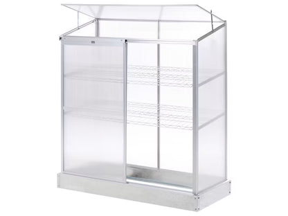 Altan Drivhus Lecce 129x59x142 cm Sølv