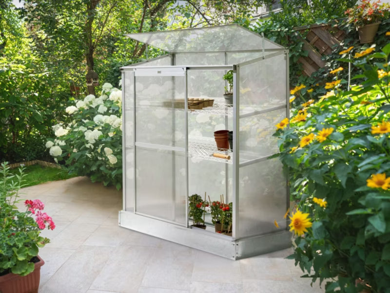 Altan Drivhus Lecce 129x59x142 cm Sølv