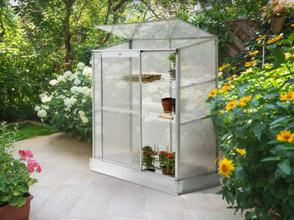 Altan Drivhus Lecce 129x59x142 cm Sølv