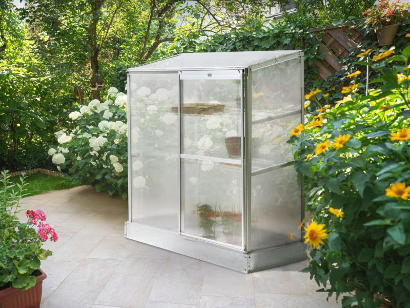 Altan Drivhus Lecce 129x59x142 cm Sølv