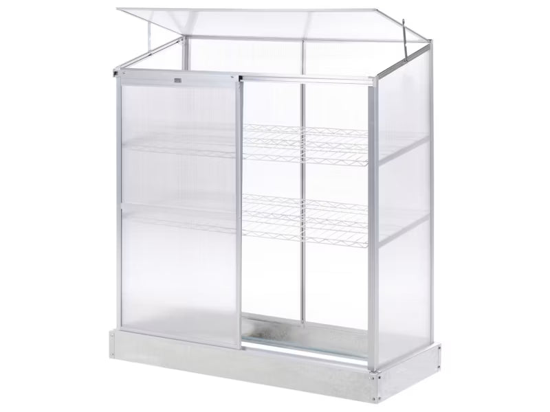 Altan Drivhus Lecce 129x59x142 cm Sølv