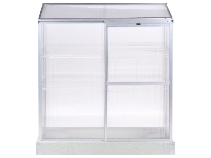 Altan Drivhus Lecce 129x59x142 cm Sølv