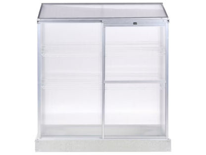 Altan Drivhus Lecce 129x59x142 cm Sølv