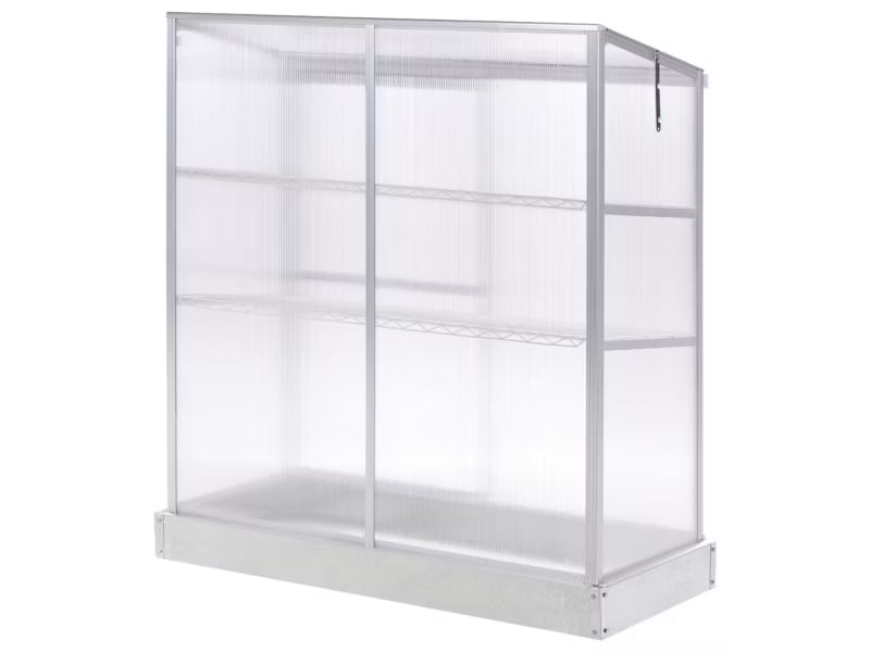 Altan Drivhus Lecce 129x59x142 cm Sølv