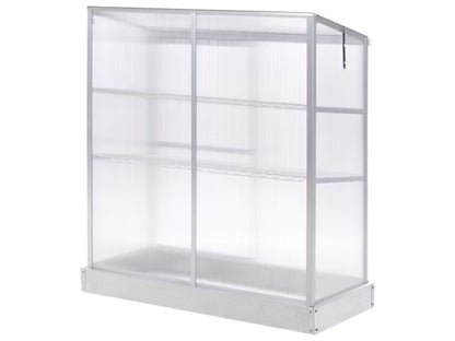Altan Drivhus Lecce 129x59x142 cm Sølv