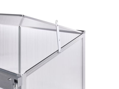 Altan Drivhus Lecce 129x59x142 cm Sølv