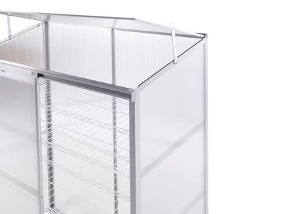 Altan Drivhus Lecce 129x59x142 cm Sølv