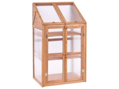 Altan Drivhus Volvera 67x49x114 cm Brun Træ