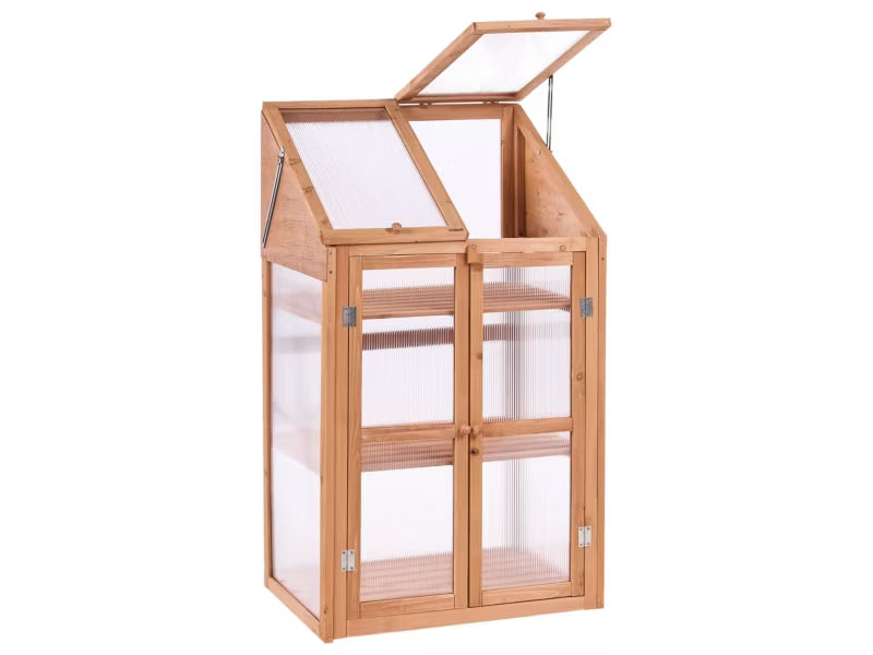 Altan Drivhus Volvera 67x49x114 cm Brun Træ