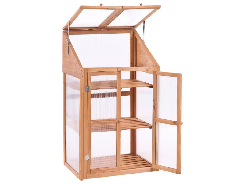 Altan Drivhus Volvera 67x49x114 cm Brun Træ