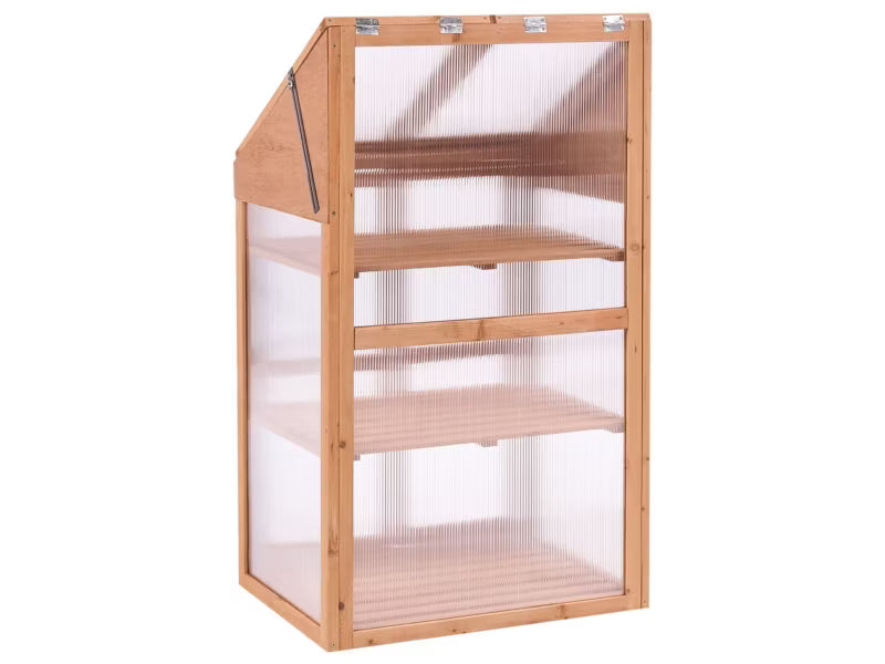 Altan Drivhus Volvera 67x49x114 cm Brun Træ