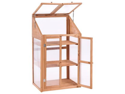 Altan Drivhus Volvera 67x49x114 cm Brun Træ