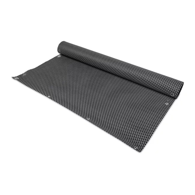 Altanbeklædning med Snørehuller 100x500 cm Grå-Sort