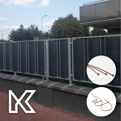 Altanbeklædning 1x7 m Sort