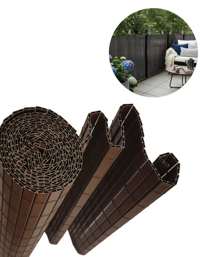 Altanbeklædning Lento 150x500 cm Brun PVC