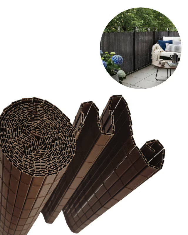 Altanbeklædning Lento 150x500 cm Brun PVC
