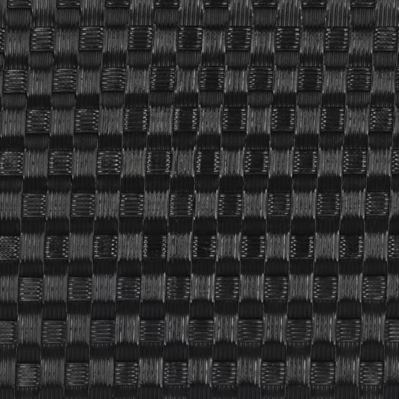 Altanbeklædning Polyratan 1x5 m Sort