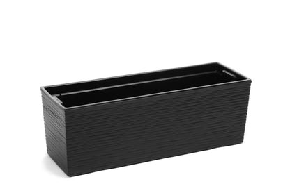 Altankasse 19x56 cm Sort med Indsats