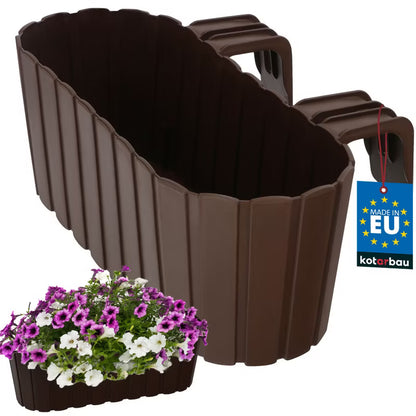 Altanaltankasse 40x15x15 cm Brun Plastik
