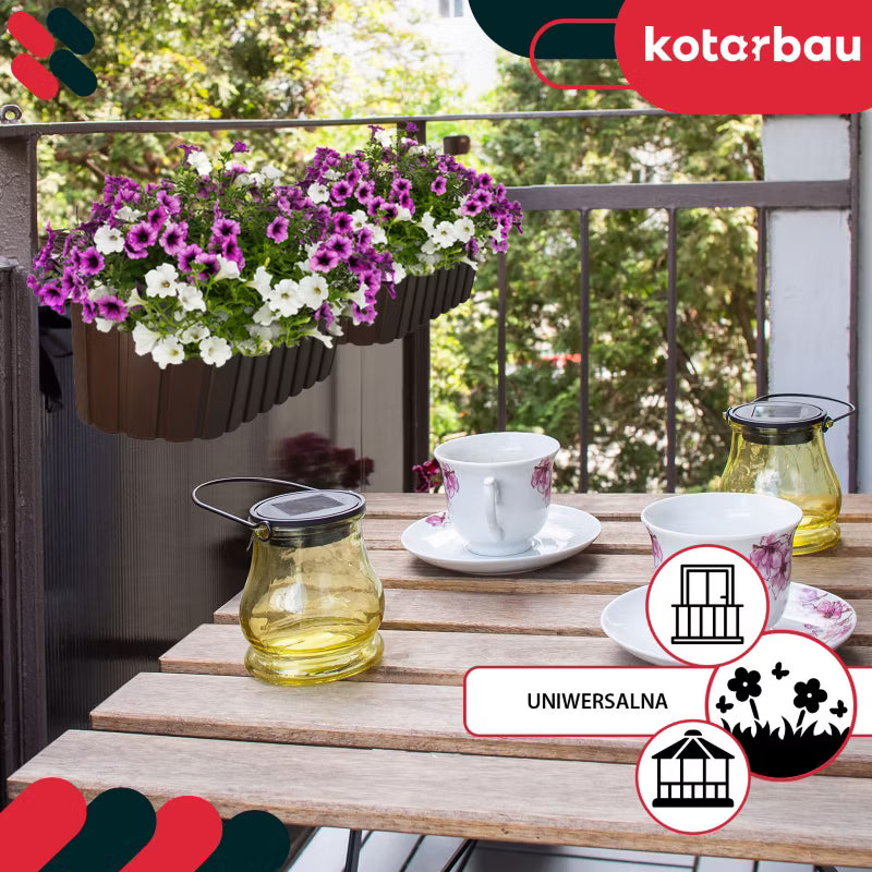 Altanaltankasse 40x15x15 cm Brun Plastik