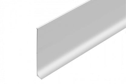 Aluminium Fodliste 100 mm Sølv 250 cm