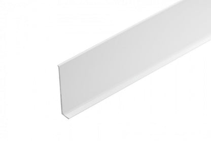 Aluminium Fodliste 10x59x2500 mm Hvid 1 stk.