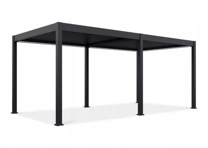 Aluminium Pergola Elegance 3x6 m Antracit med LED