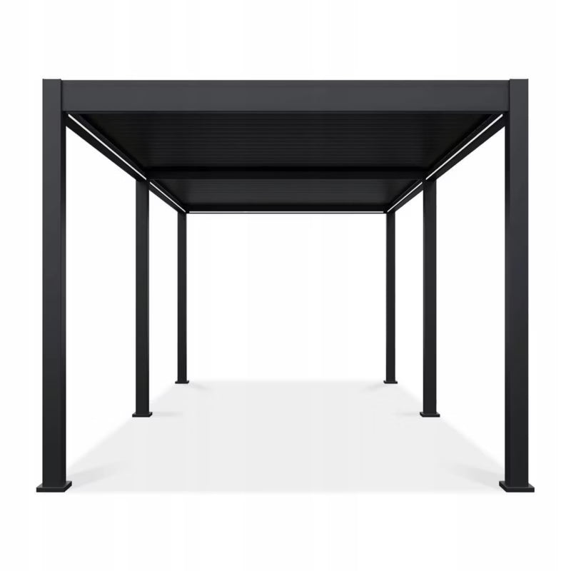 Aluminium Pergola Elegance 3x6 m Antracit med LED