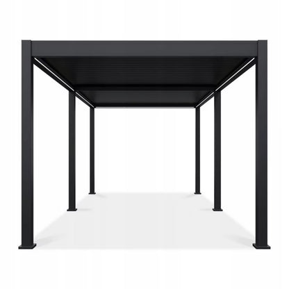 Aluminium Pergola Elegance 3x6 m Antracit med LED