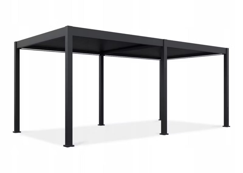 Aluminium Pergola Elegance 3x6 m Antracit med LED