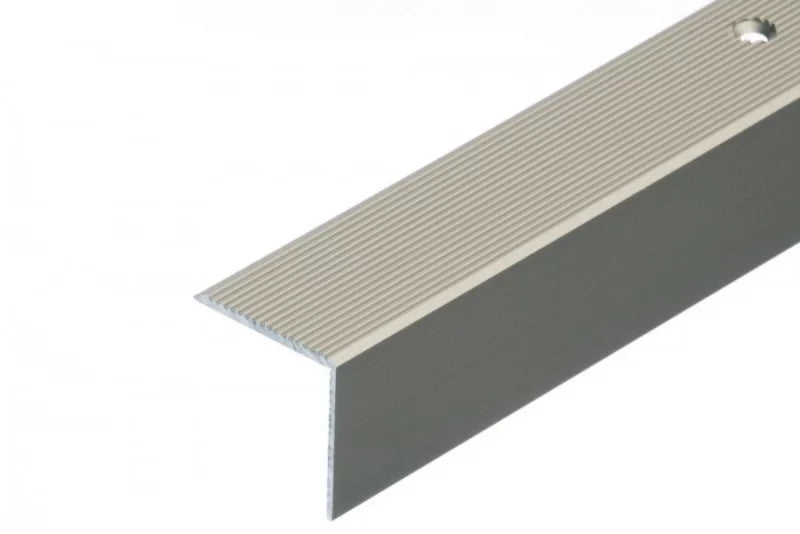 Aluminium Trappeprofil Riflet 100x3x3 cm Champagne 1 stk.