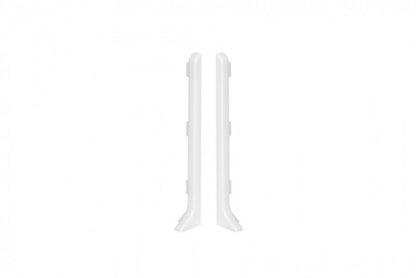 Aluminiums Fodpanel 80 mm Hvid Mat 2 stk.