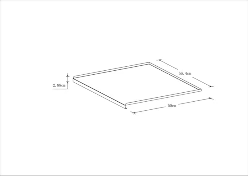 Aluminiumsmåtte Sonchus 60 cm Sølv