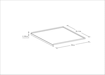 Aluminiumsmåtte Sonchus 60 cm Sølv