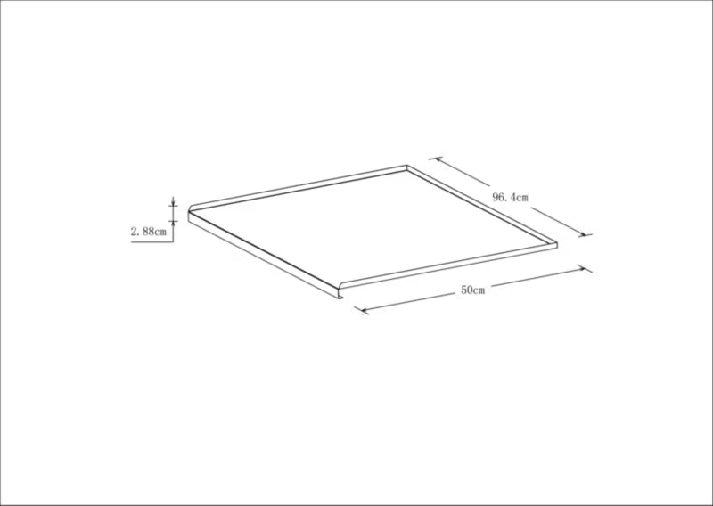 Aluminiumsmatte Sonchus 100 cm Sølv