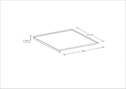 Aluminiumsmatte Sonchus 100 cm Sølv
