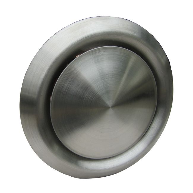 Darco anemostat 100 mm i krom-nikkel med ramme