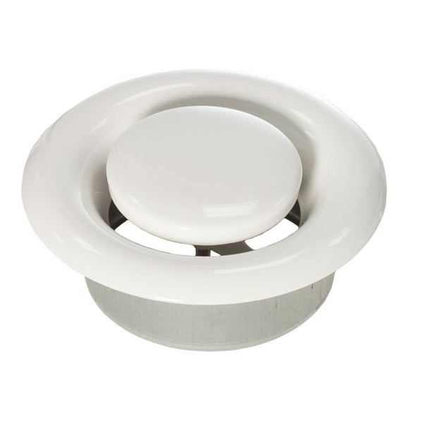 Udluftningsanemostat Darco 150 mm med hvid ramme