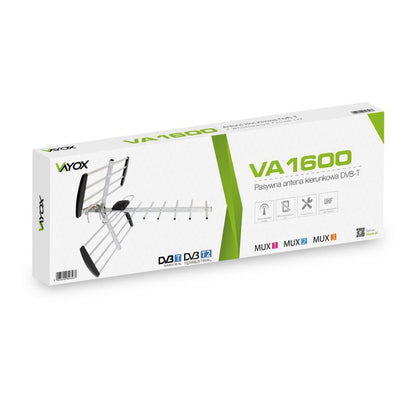 Vayox VA1600 UHF DVB-T2 retningsantenne med LTE-filter, 1 stk.