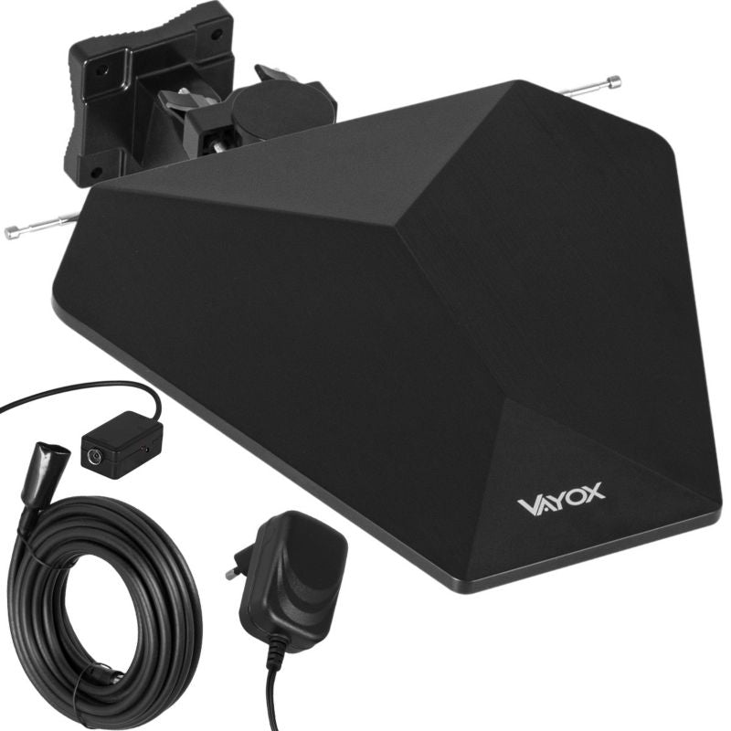 Vayox VA0082 DigiCombo panelantenne VHF UHF FM DVB-T2 4K med LTE-filter, 1 stk.