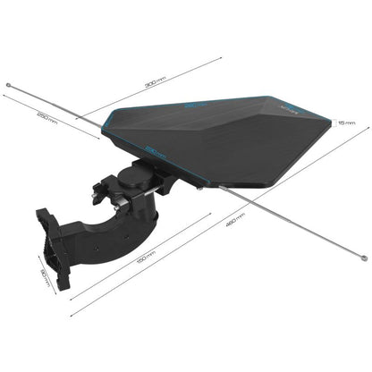 Vayox VA0082 DigiCombo panelantenne VHF UHF FM DVB-T2 4K med LTE-filter, 1 stk.
